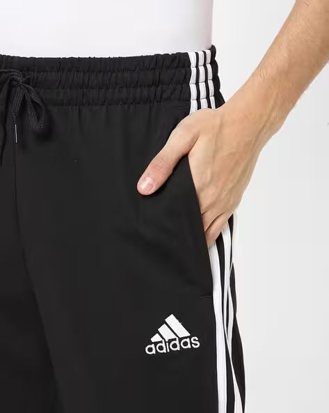 Adidas Solid & Casual Men Track Pants (Black)