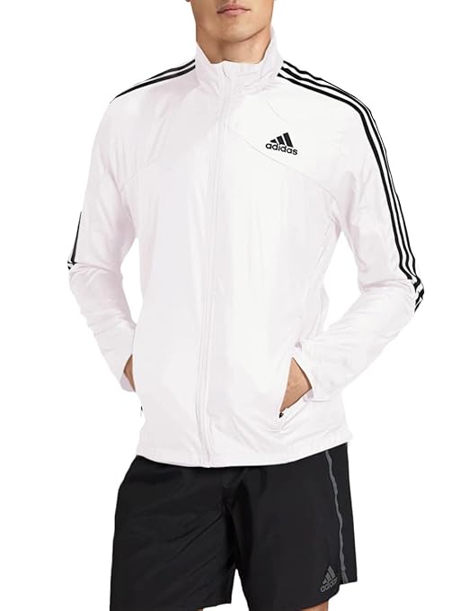 ADIDAS Half Striped Men White Upper Jacket