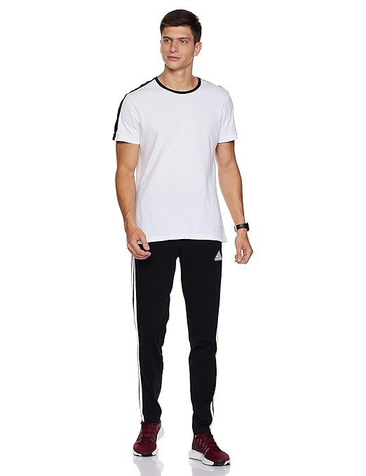 Adidas Solid & Casual Men Track Pants (Black)