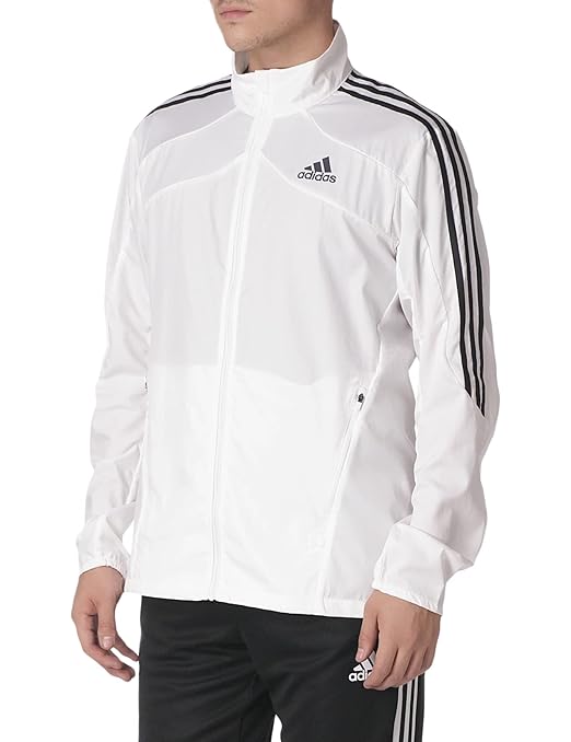 ADIDAS Half Striped Men White Upper Jacket