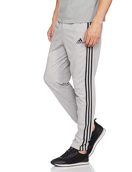 Adidas Combo Color -Style Solid Casual Track-Pants(Black. Grey)